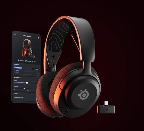 Casti Gaming Wireless STEELSERIES Arctis Nova 5 Wireless, Spatial